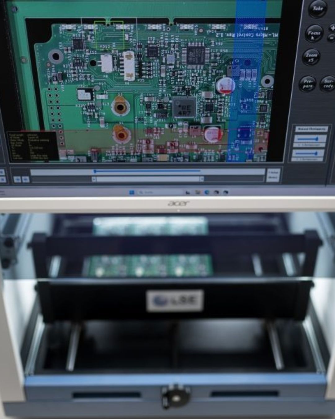 KI-gestützte Erstmusterprüfung und optische Inspektion von Prototypen mit dem EFA Inspektionssystem in der LEDtronix Arbeitsvorbereitung